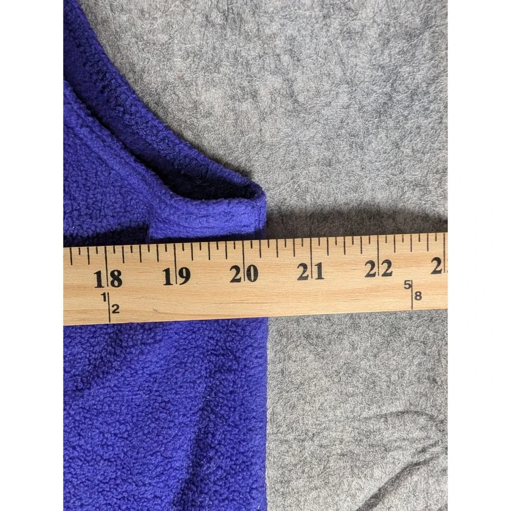 Cabelas Womens Purple Fleece Vest Full‎ Zip Pockets M Medium Outdoor Casual